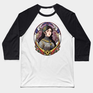 Art Nouveau Baseball T-Shirt